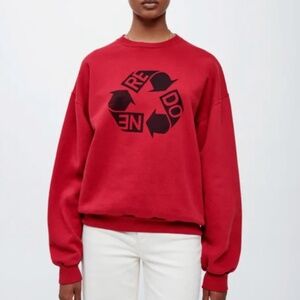 Re/Done Recycle Crewneck Sweatshirt